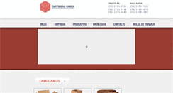 Desktop Screenshot of cartoneracamsa.com