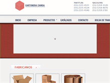 Tablet Screenshot of cartoneracamsa.com